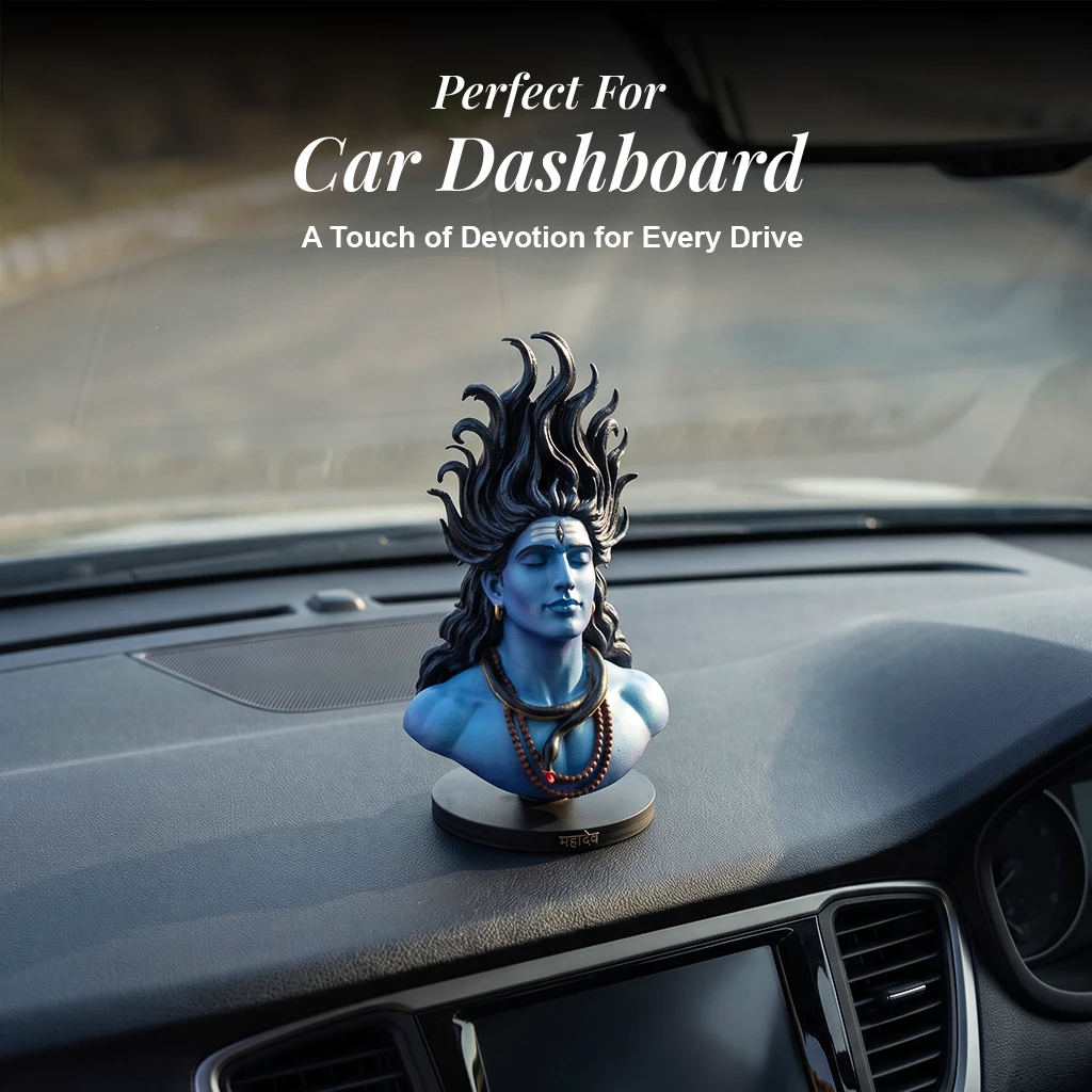 bholenath car dashboard murti